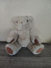Beige Plush Stuffed Teddy Bear 1990s