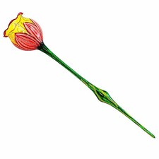 Metzler Bros. 15.25In Radiant Sunset Bloom, Glass, Flower Long Stem 9354100