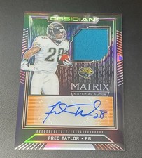 2019 Obsidian Matrix Material Auto Fred Taylor 3 /15 Orange AUTO Patch #MMA-FTA