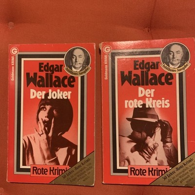 Edgar Wallace, Der Joker und Der rote Kreis, Goldmann 30 Jahre  Rote Krimi 