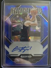 2023-24 Prizm Draft Picks Legacy Signatures Corey Kispert #LS-CKP Blue Ice /75