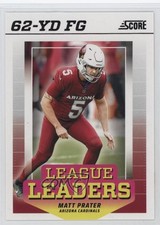 2024 Score League Leaders Matt Prater #LL-MPR 1ge0