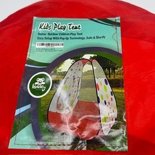 Kiddey Kids Play Tent Pop Up Indoor Outdoor Polka Dot Portable Playhouse Red