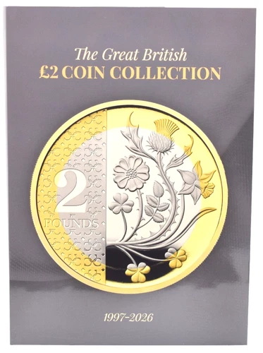 NEW Ultimate COIN ALBUM £2 2026 BRITISH COLLECTORS RAF King Charles III Gift [C]