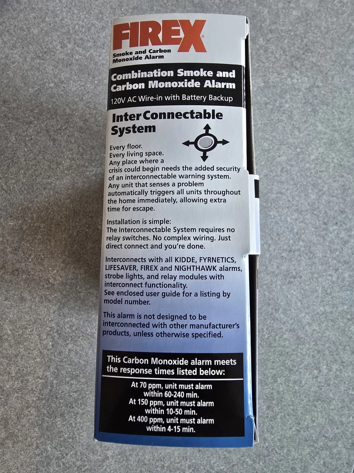Kidde 21006377 Hardwired Combination Carbon Monoxide & Smoke Alarm  KN-COSM-IBA - Image 4 of 4