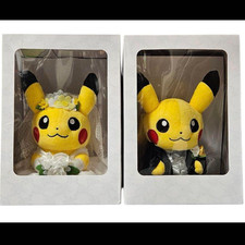 Pokemon Centro Pikachu Jardín Boda Peluche Muñeco Hombre y Mujer Conjunto Pokémon NUEVO