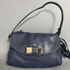Autentica borsa a tracolla Chloe Lily 2 vie borsa a mano in pelle mini nastro...
