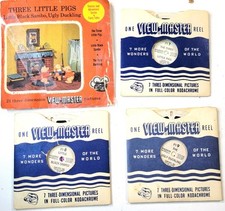 View-Master FT 7 8 9 THREE LITTLE PIGS BLACK SAMBO UGLY DUCKLING Story Booklets