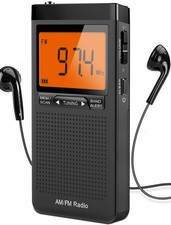 AM FM Portable Radio Personal Radio with Excellent Reception Battery Operated...