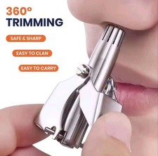 Ear and Nose Hair Trimmer Clipper Painless Hair Trimmer for Men Women Manual Tri