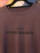 Maison Margiela Paris Reverse Embroidered Logo T Shirt M Lilac AS IS  C Notes