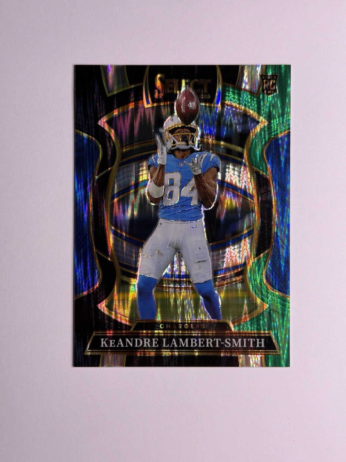 2025 Panini Select #3 KeAndre Lambert-Smith Black and Green Prizm Shock