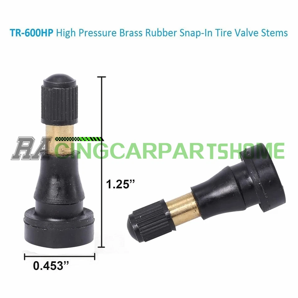 250pcs TR-600HP High Pressure Valve Stems Rubber Snap-in Tire Wheel Valve Stems - Image 2 of 4