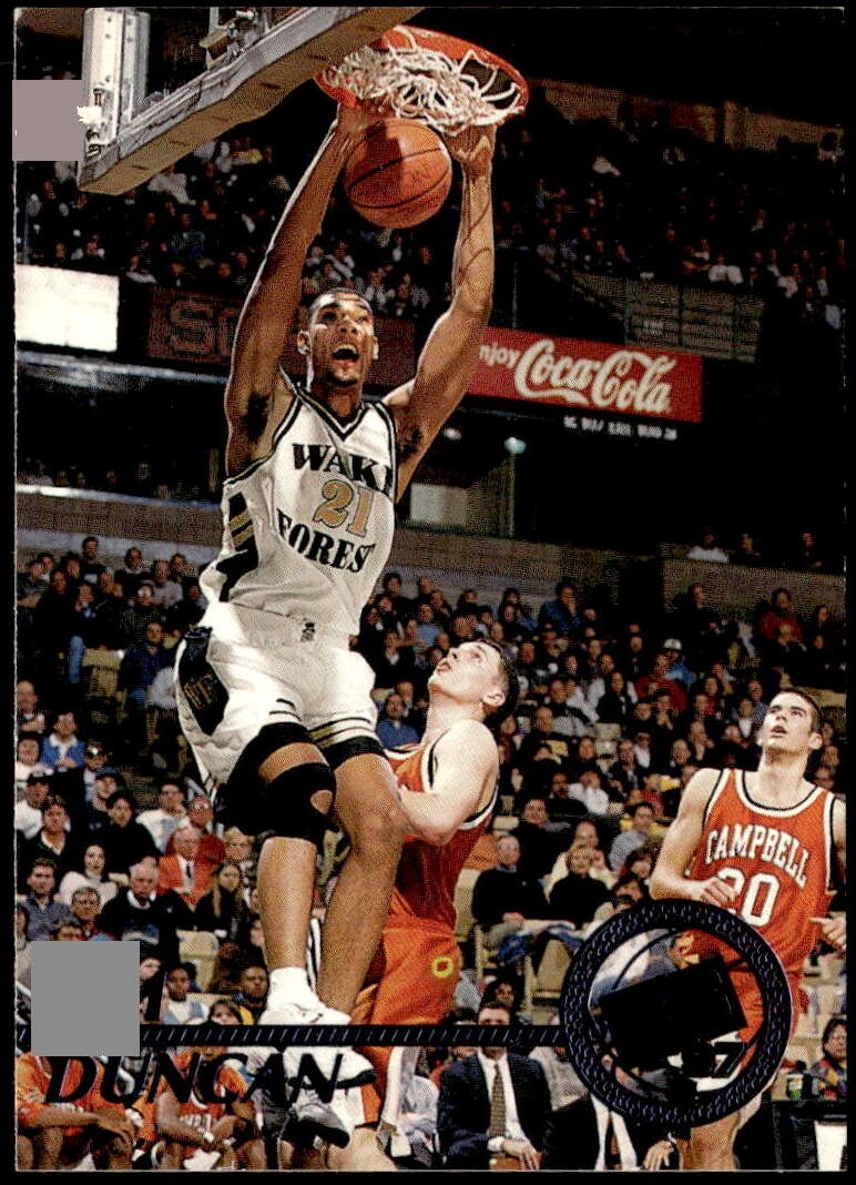 1997 Press Pass #1 Tim Duncan Blue Torquers Rookie E1