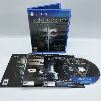 Dishonored 2: Limited Edition (Sony PlayStation 4, 2016) PS4 w/ Manual & Inserts