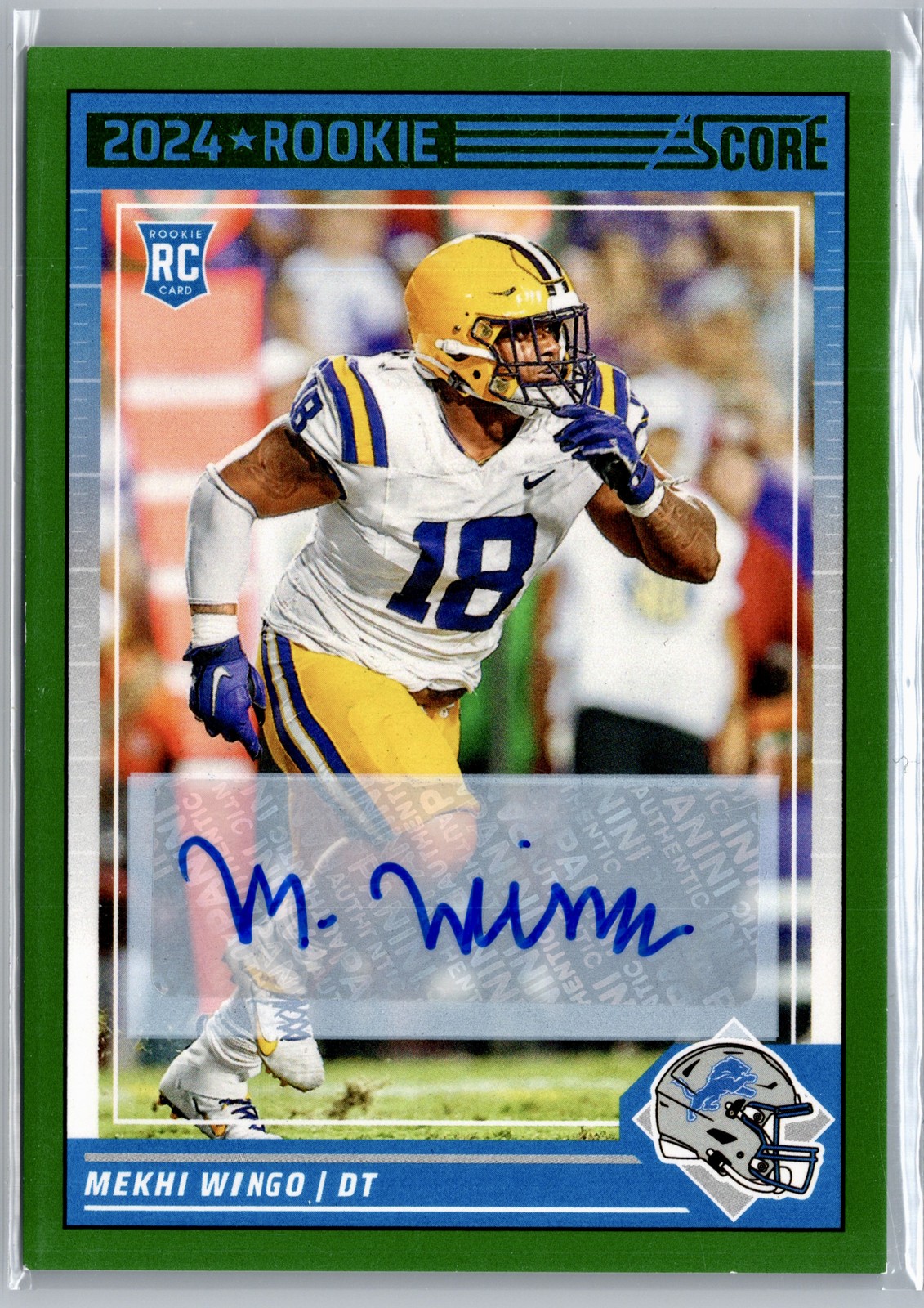 2024 Score #372 Mekhi Wingo Signatures
