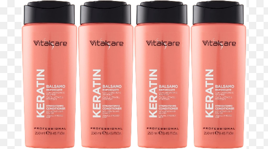 4 X Vitalcare Keratin Strengthening Hair Conditioner 250 ml  -Brand New