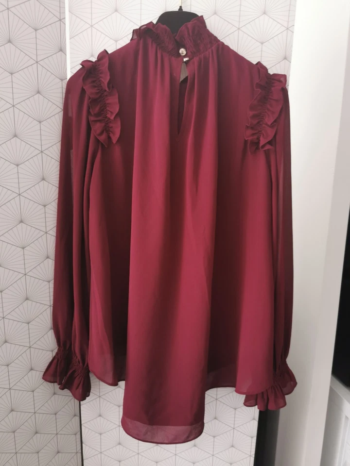 Blouse violette et doré ted Baker - Photo 2/4