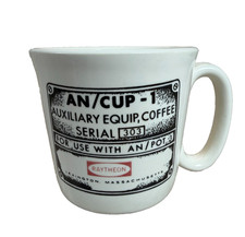 Vintage Raytheon AN CUP 1 Auxiliary Equipment Employee Coffee Mug NASA Space