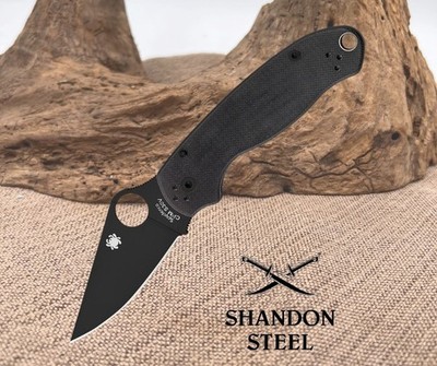 Spyderco Para 3 C223GPBK Black G10 Scales -  2.95' S45VN Blade Paramilitary NEW