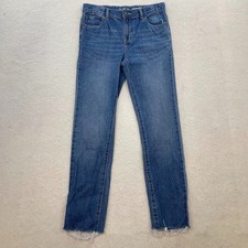 Children's Place Kid's Skinny Distressed Hem Blue Jeans Size 14