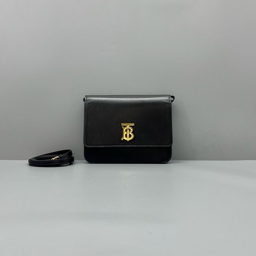 Burberry TB Series Mini Black Calf Leather Crossbody Shoulder Bag Duty Paid