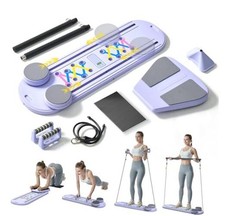 Pilates Board - 6-in-1 Foldable Pilates Reformer for Home, Purple Pilates