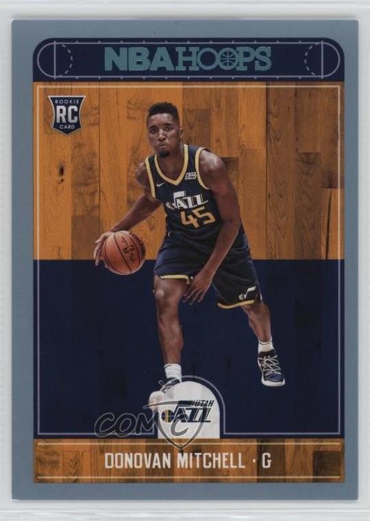 2017-18 Panini NBA Hoops Platinum Donovan Mitchell #263 Rookie RC he0
