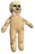 Creepy Zombie Baby Broken Doll Horror Prop Halloween Haunted Decor Goth Vamp