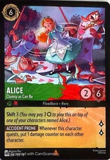 Alice - Clumsy as Can Be Non- Foil Rare Reign of Jafar 104/204 NM