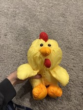 Fisher Price Puffalump Rooster Plush Chicken Farm Barn Animal Vintage 1997 11"