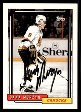 1992 Topps Hockey #194 Dana Murzyn Signed Autograph (no COA)
