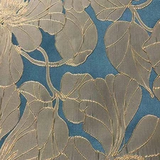 Blue Cambridge Floral Jacquard - Custom Tablecloths, Machine Washable