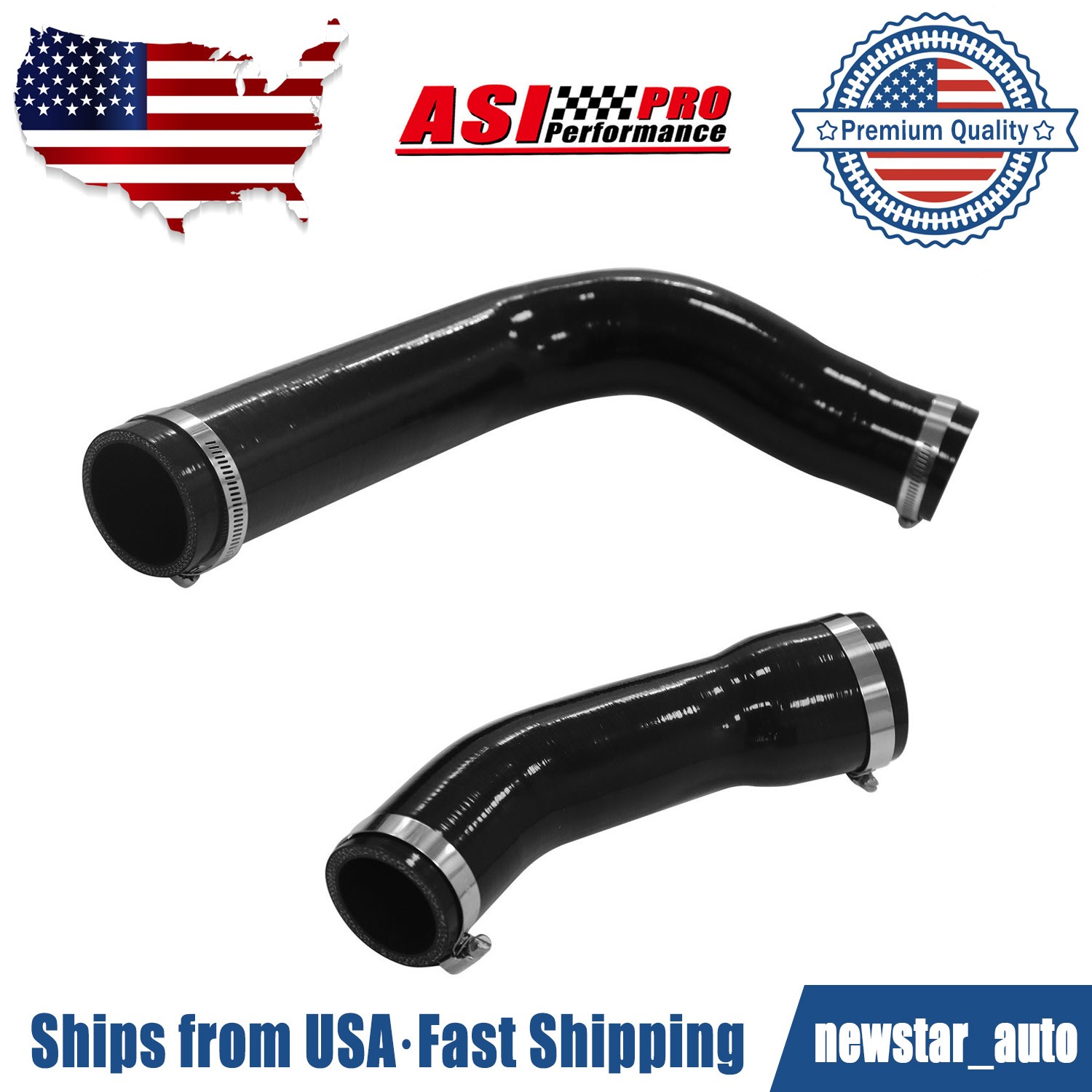 Left Air Intake Intercooler Silicone Hose Fit 2014~20 Maserati Ghibli M157 2018