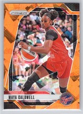 2024 Panini Prizm WNBA #38 Maya Caldwell Ice Orange Prizms Indiana Fever
