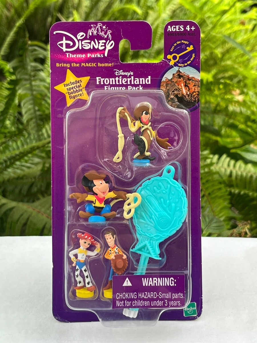 Disney Theme Parks Frontierland Figure Pack Mickey Goofy Woody