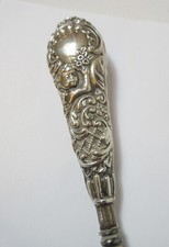 Antique Long Boot Button Hook Cherubs James Deakin