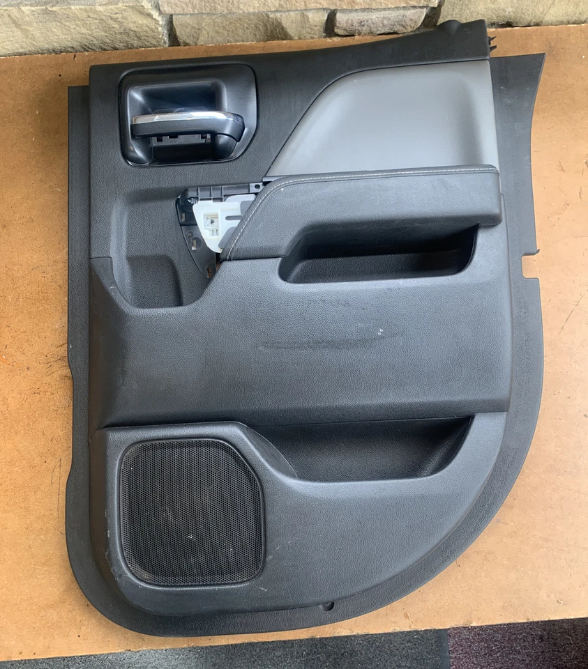 Sierra 1500 2500HD 3500HD 2014 2015 panel de puerta interior trasero derecho negro Foto 2 de 4