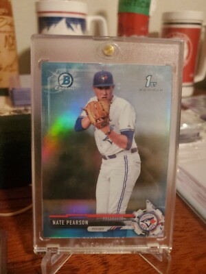 Nate Pearson 2017 Bowman Chrome Draft SKY BLUE /399 Blue Jays GET HIM NOW! 
