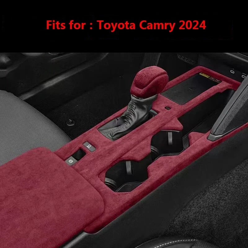 Reposabrazos interior de gamuza Alcantara palanca de cambios para Toyota Camry 2018-2024 Foto 2 de 4