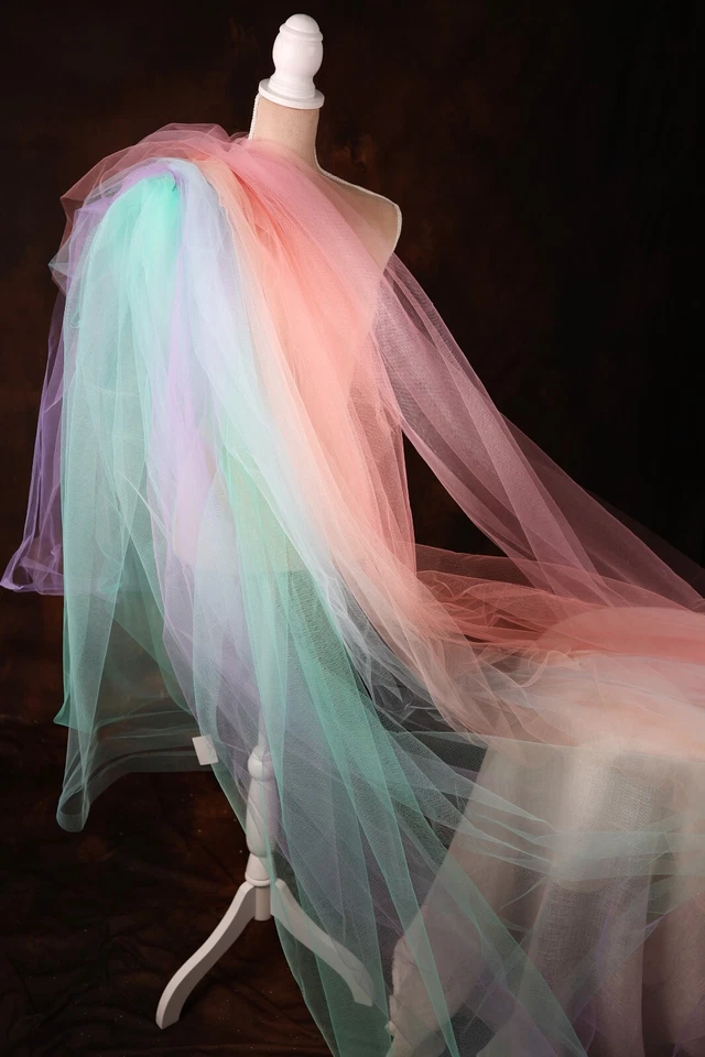 40 Colors 108 In Wide Tulle Fabric By The Yard - Image 2 of 4