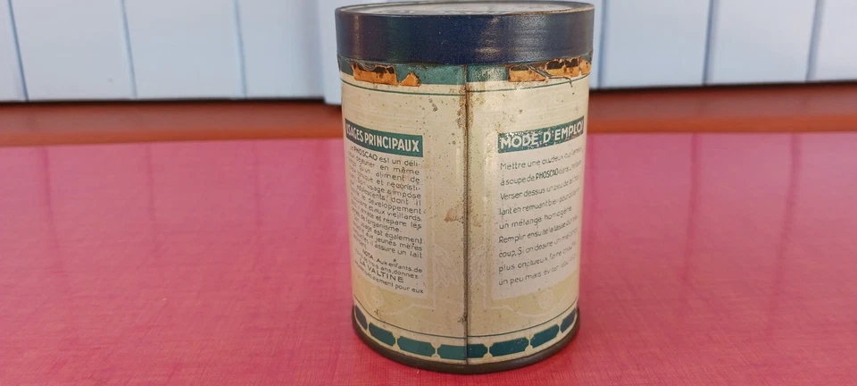 BOITE ANCIENNE PHOSCAO DEJEUNERS SUCREES FER BOX TIN CHOCOLAT - Photo 3/4