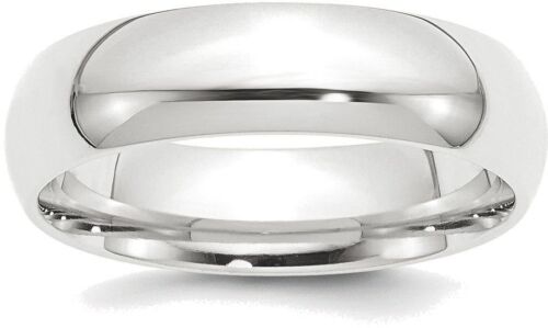 Platinum 6mm Comfort-Fit Wedding Band Ring - Afbeelding 1 van 2