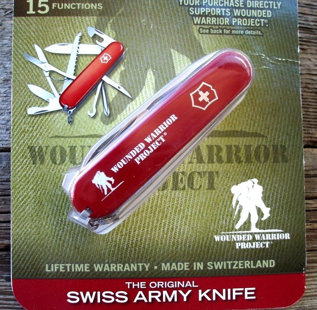 Swiss Army Fieldmaster 15 Function Red Wounded Warrior Project Pocket
