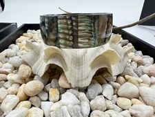 Colorful Hand Crafted Abalone Shell Mosaic Bracelet