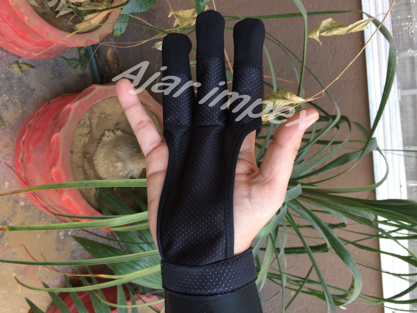 ARCHERS MESH SHOOTING 3 FINGERS GLOVE LEATHER FREE GLOVE HUNTING