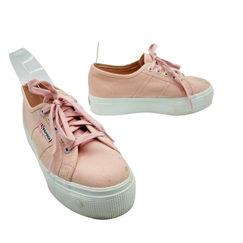 pink superga platform