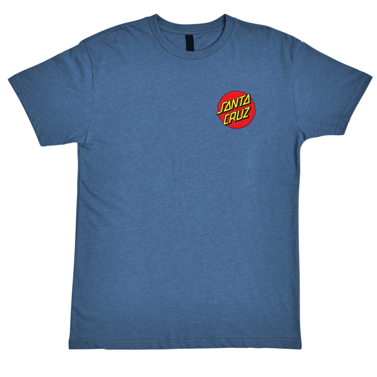Santa Cruz Skateboard Shirt Classic Dot Chest Heather Cool