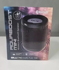 Wireless Bluetooth Speaker Water Resistant 4 hrs Tzumi Aquaboost Mini