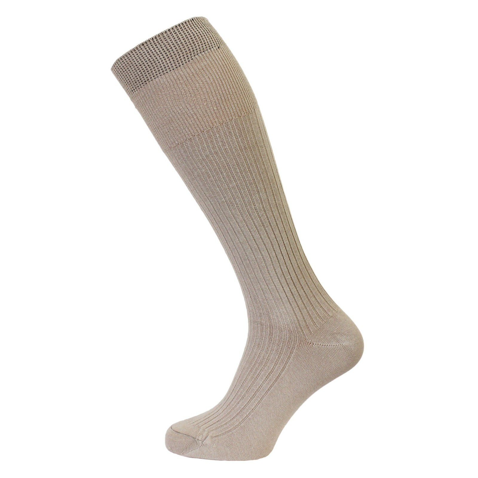 Mens Extra Long 100 Soft Cotton Knee High Socks UK Size 611 EU 3945